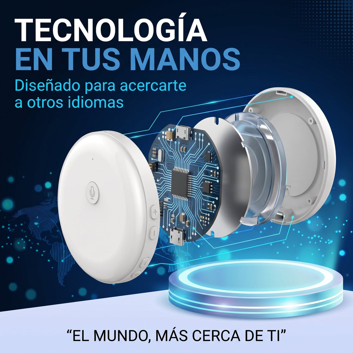 Traductor portátil inteligente con IA - Lingora