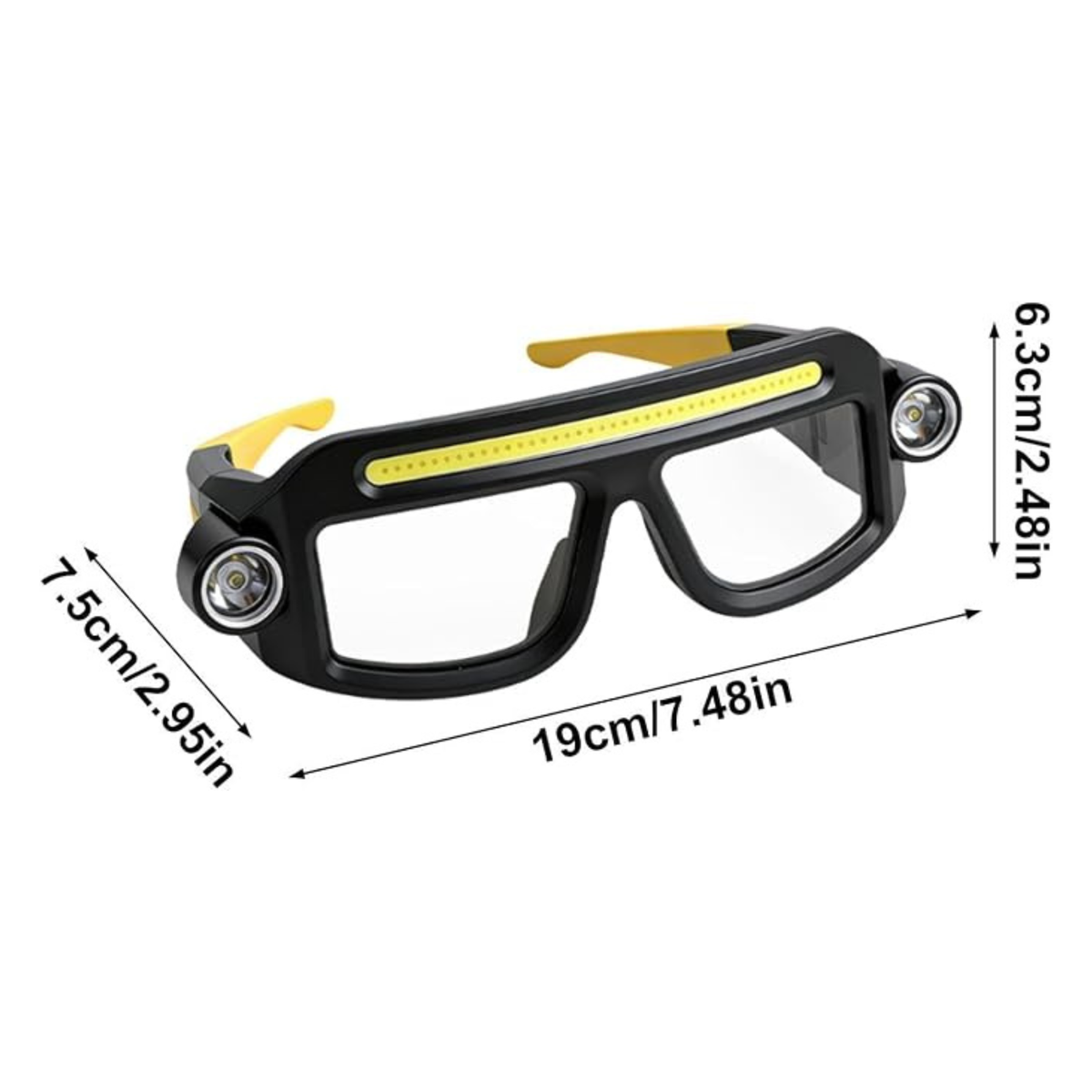 Gafas con luz LED recargables - BRIVEO