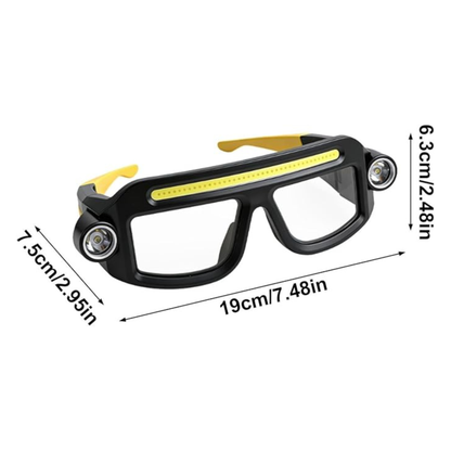Gafas con luz LED recargables - BRIVEO