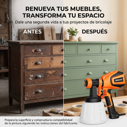 Pistola eléctrica de pintura con varias boquillas - Vyro