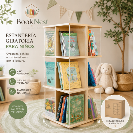 Mueble Giratorio para Libros - BookNest