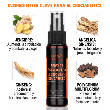 Spray Crecimiento del Cabello - Crown Elixir