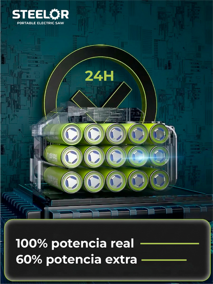 Mini Motosierra Inalámbrica Portátil - STEELOR