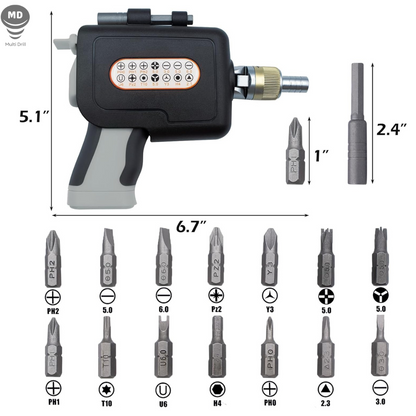 Juego de destornilladores Multi Drill