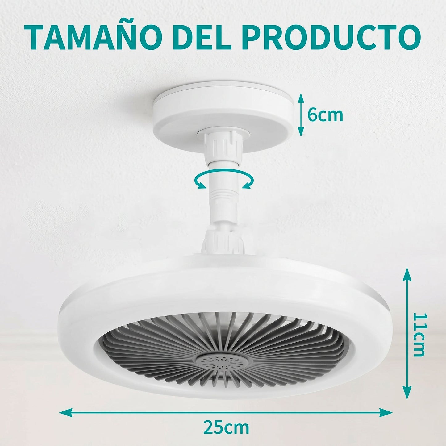 Ventilador de Techo con Luz LED Regulable - NEVOLUX