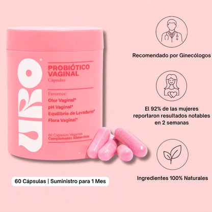 Probióticos Vaginales - suplemento de salud vaginal URO