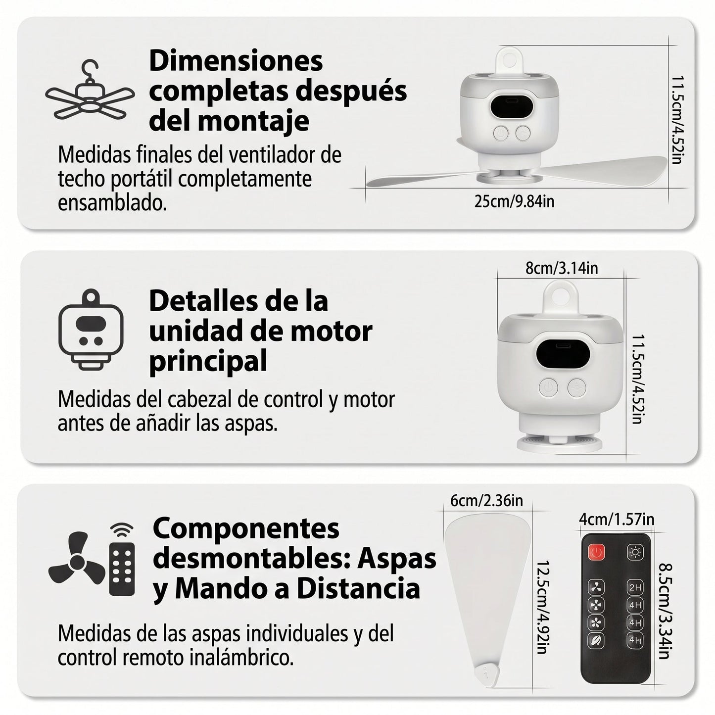 Ventilador de techo portátil - ARIVO