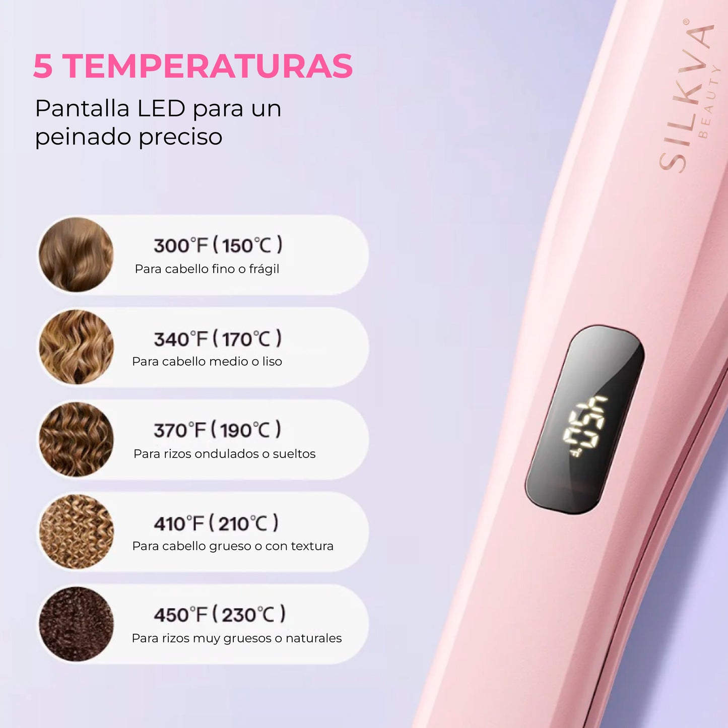 Plancha Cabello de Vapor - Silkva