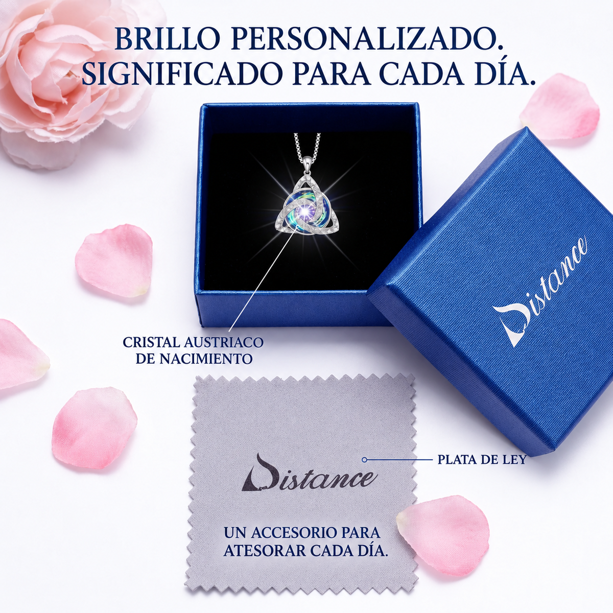 DISTANCE- Collar celta de la buena suerte