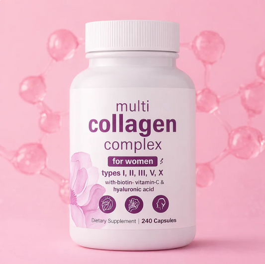 Cápsulas de colágeno múltiple para mujeres y hombres