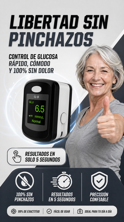 Monitor glucosa sin pinchazos GlucoSmart